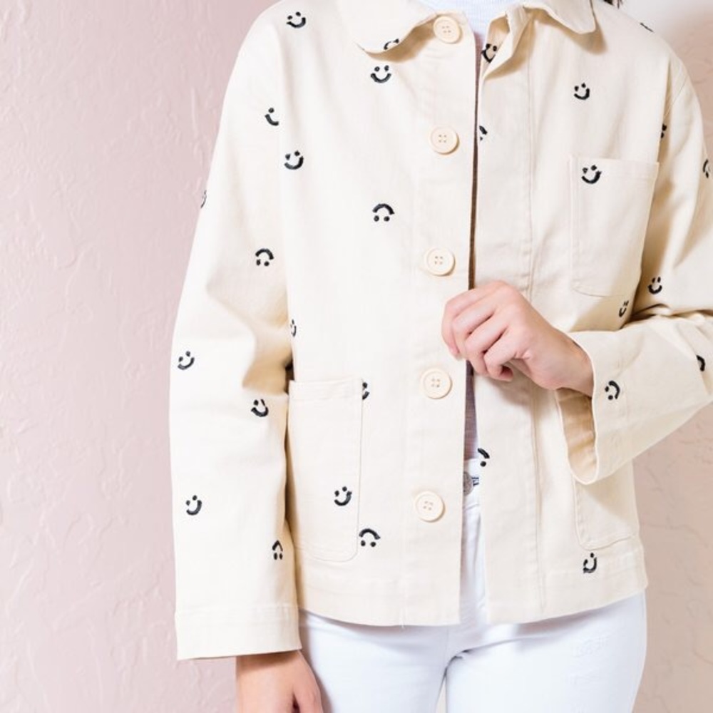 BAN.DO UTILITY CARGO SMILE STICH JACKET